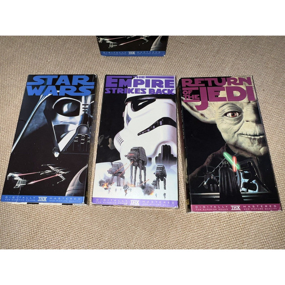 STAR WARS TRILOGY--Boxed 3 VHS Set, Vintage - Picture 4 of 6